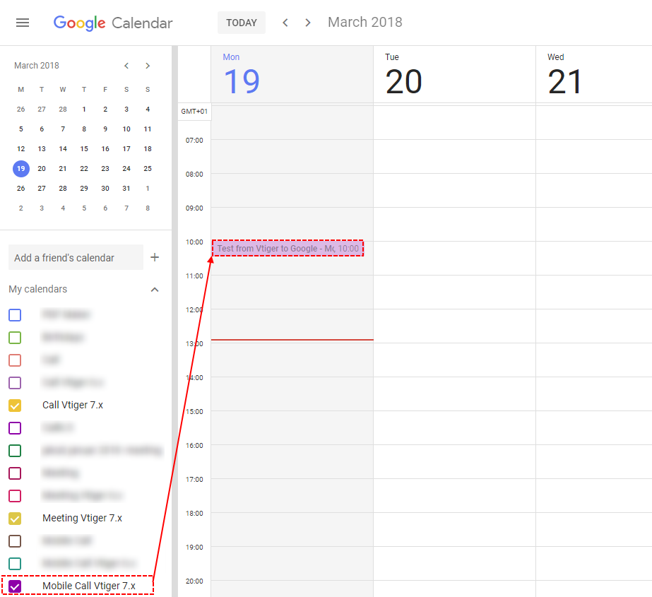 Google Calendar Synchronize for vtiger 7 CRM ITSolutions4You