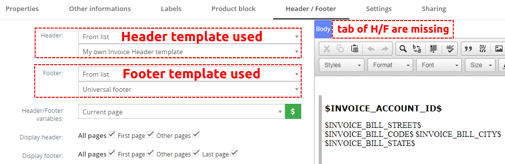 header footer templates for pdf maker it solutions4you